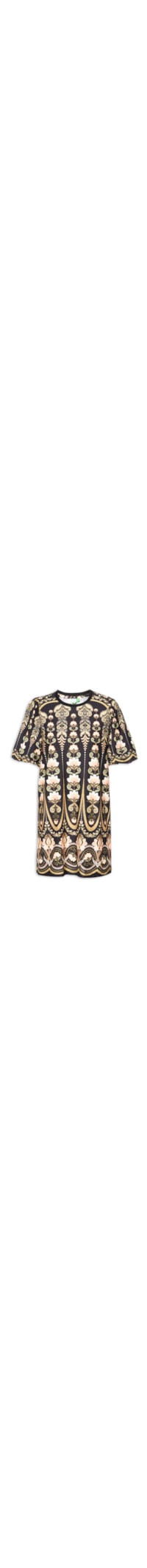 Vestido Camiseta Fofa Nikita - Preto