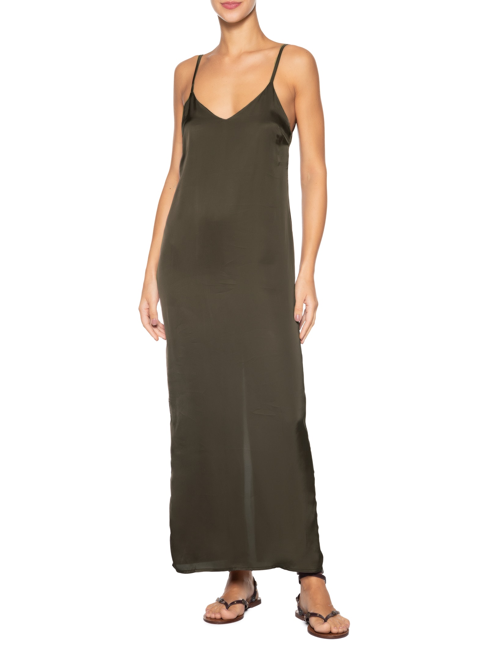 Vestido Camisola Marrom Haight