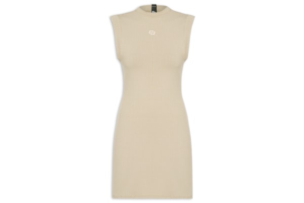 Vestido Canelado - Bege