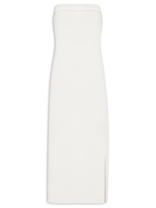 Vestido Canelado - Off White