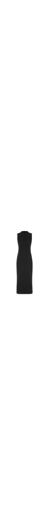 Vestido Canelado - Preto