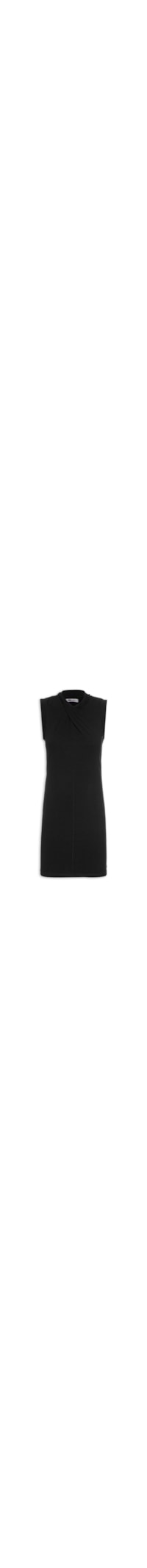 Vestido Canelado - Preto