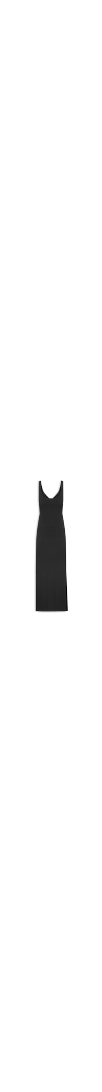 Vestido Canelado - Preto