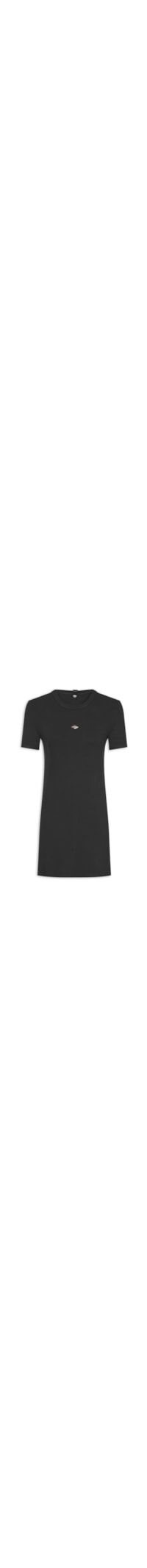Vestido Canelado - Preto