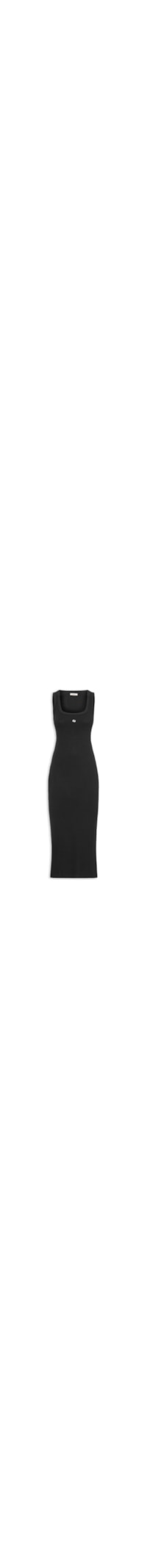 Vestido Canelado - Preto