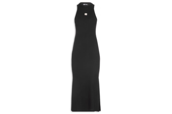 Vestido Canelado - Preto