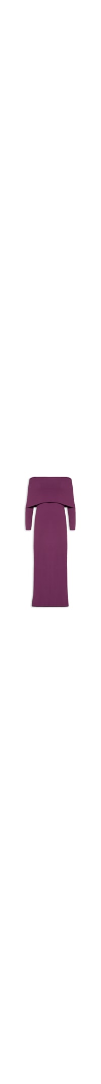 Vestido Canelado - Roxo