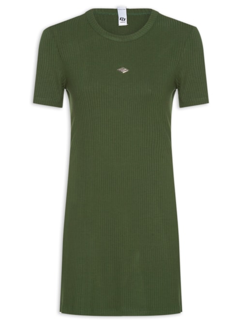 Vestido Canelado – Verde