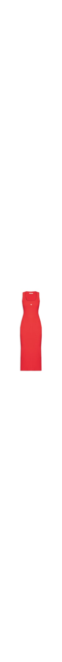 Vestido Canelado - Vermelho