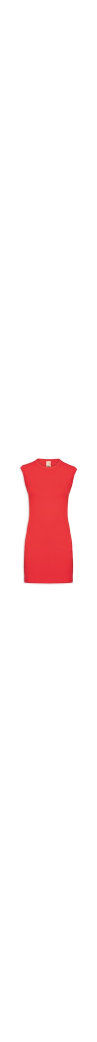 Vestido Canelado - Vermelho