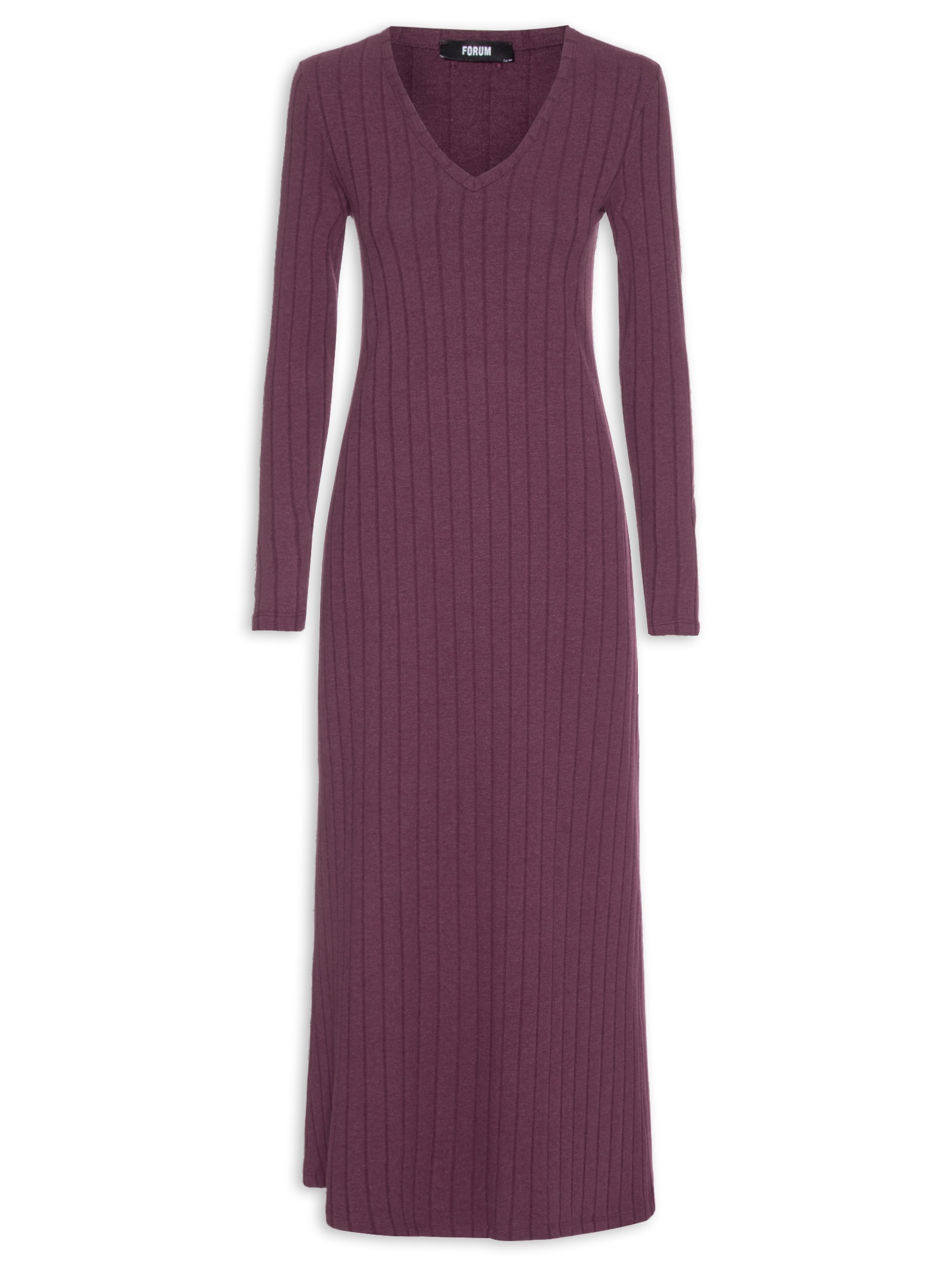 Vestido Canelado Vermelho Forum