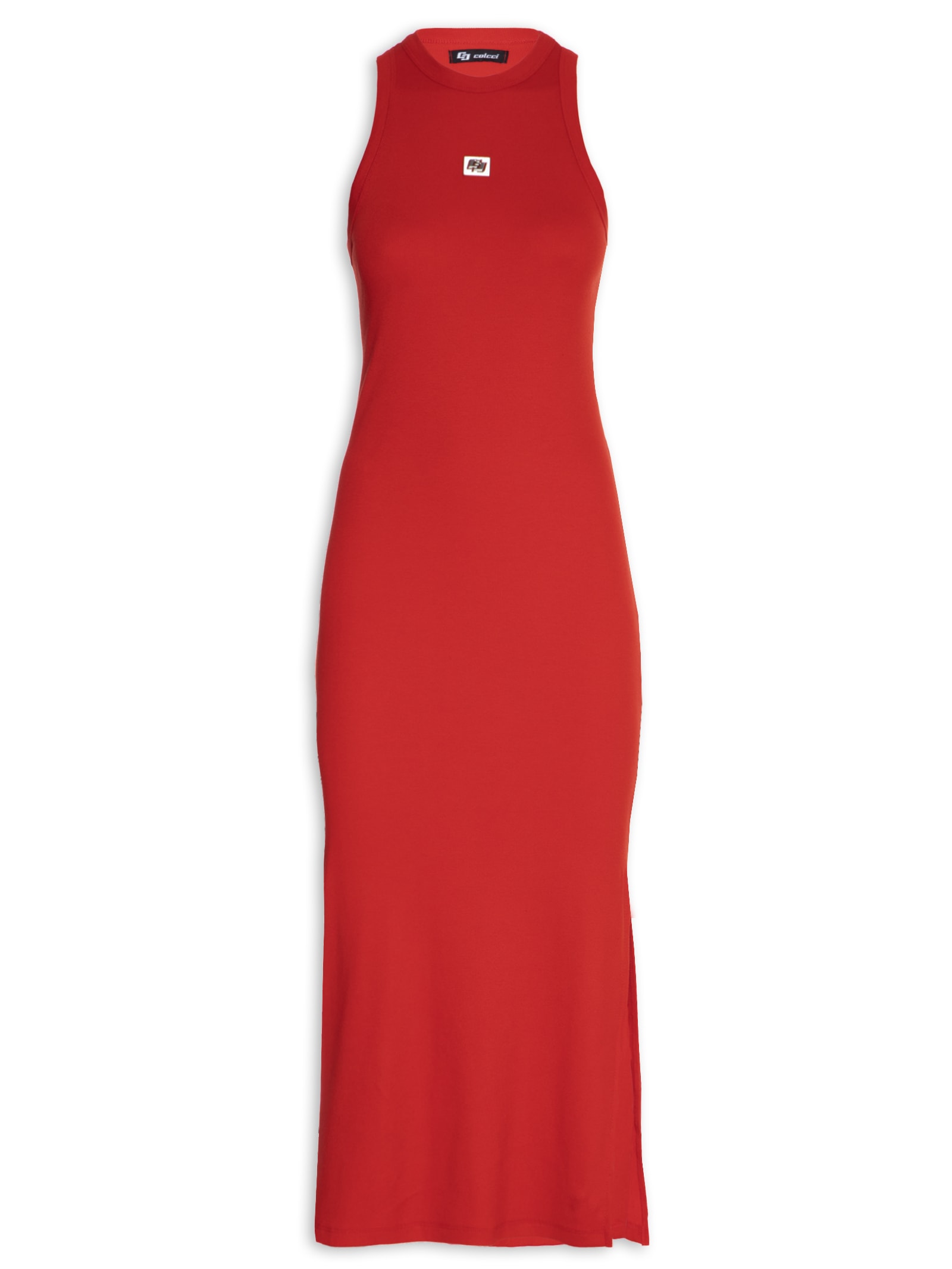 Vestido Canelado Vermelho Colcci