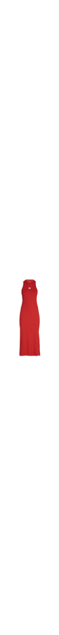Vestido Canelado - Vermelho