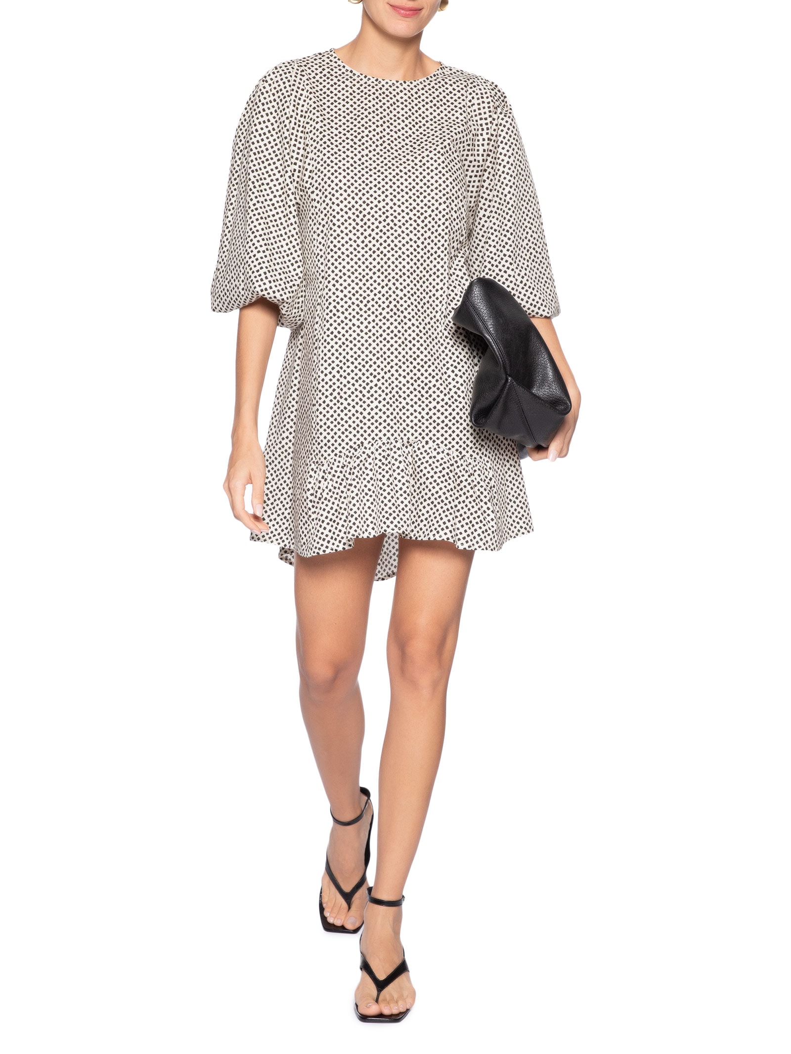 Vestido Cava Quadrada Geo Starlight Preto Animale