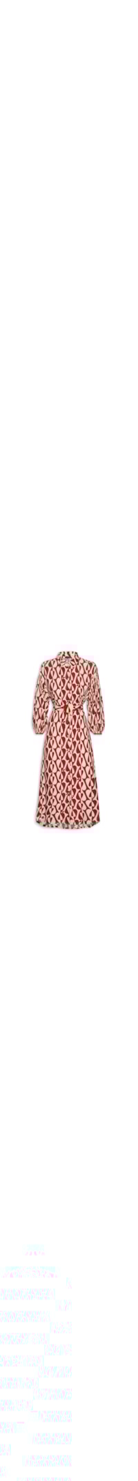 Vestido Chemise Apples - Vermelho