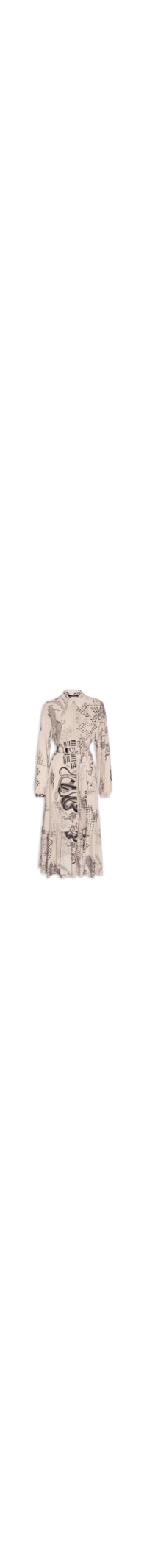 Vestido Chemise Dragão Pele - Bege - Animale