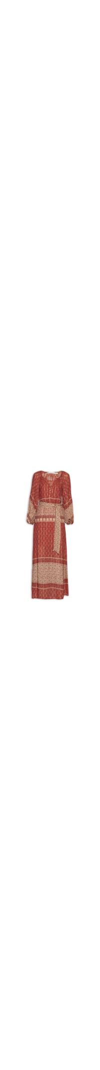 Vestido Chemise Estampa Chilli - Vermelho