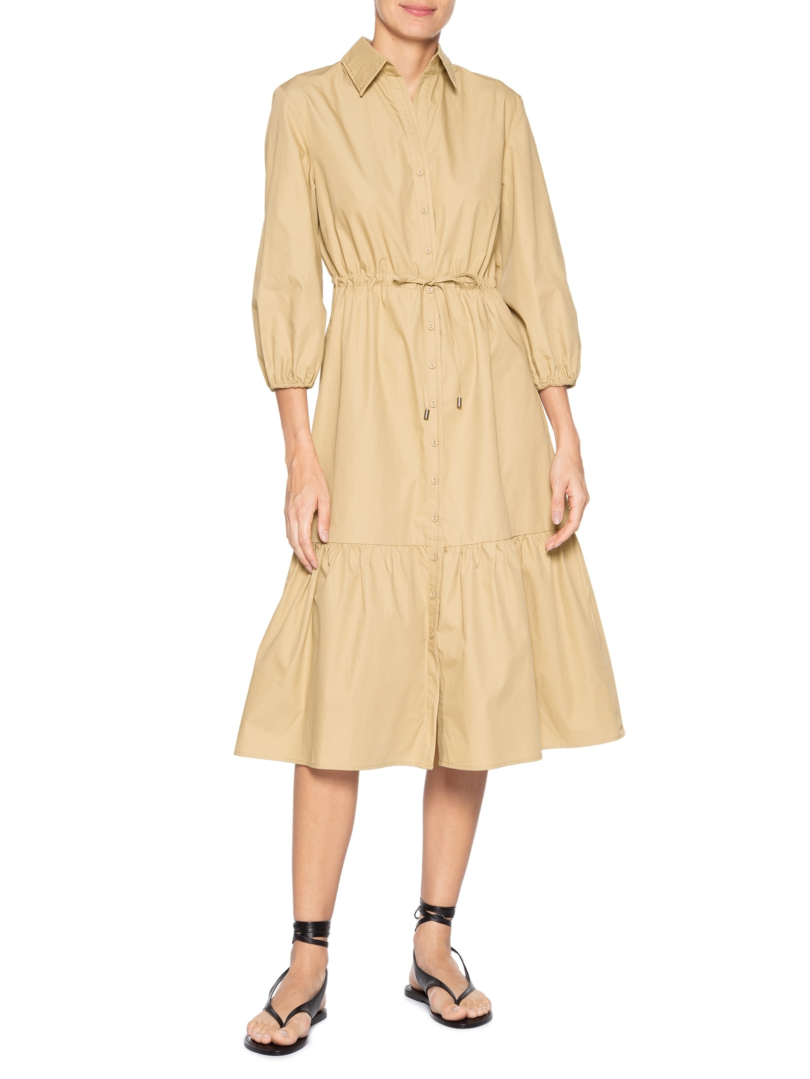 Vestido Chemise Ivana Marrom Le Lis