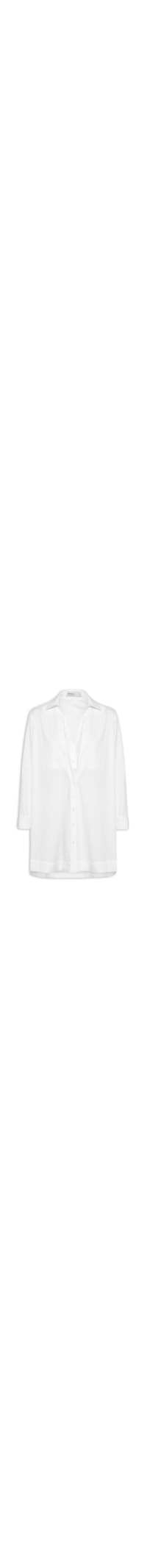 Vestido Chemisier Curto Algodão - Branco