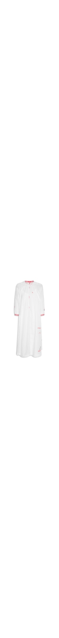 Vestido Chemisier Voil Bordado Delírio - Branco