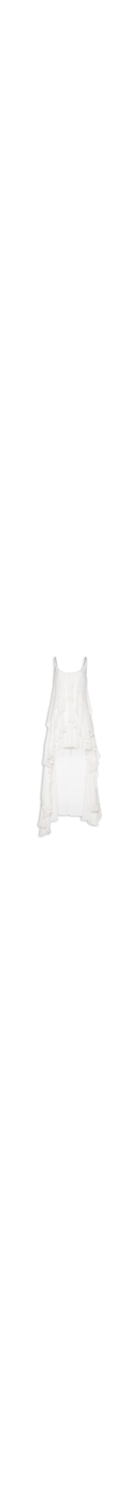 Vestido Chiffon De Alça - Branco