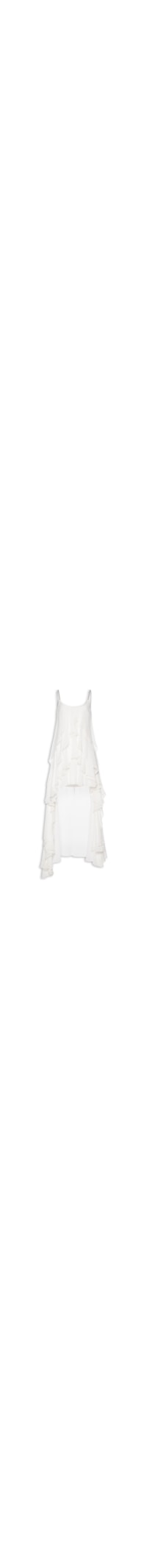Vestido Chiffon De Alça - Branco