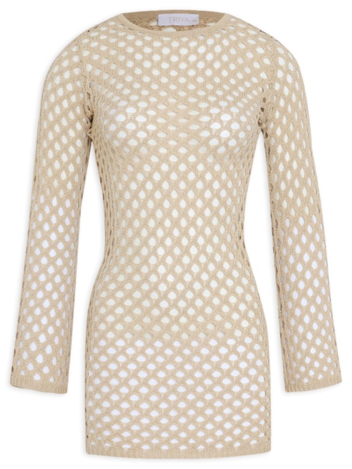 Vestido Cida - Bege