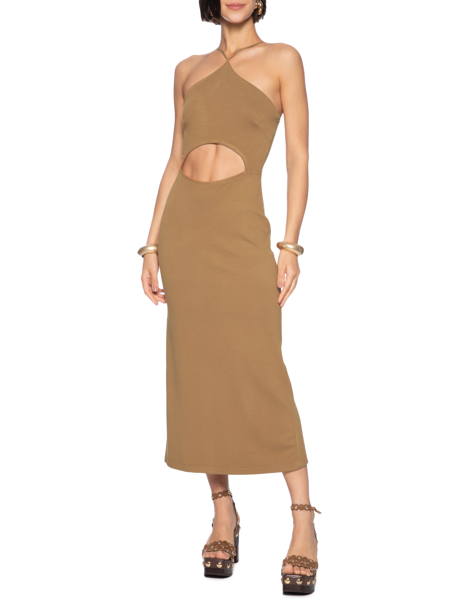 Vestido Colcci Marrom Colcci