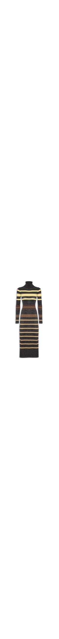 Vestido Colorido Stripes - Preto