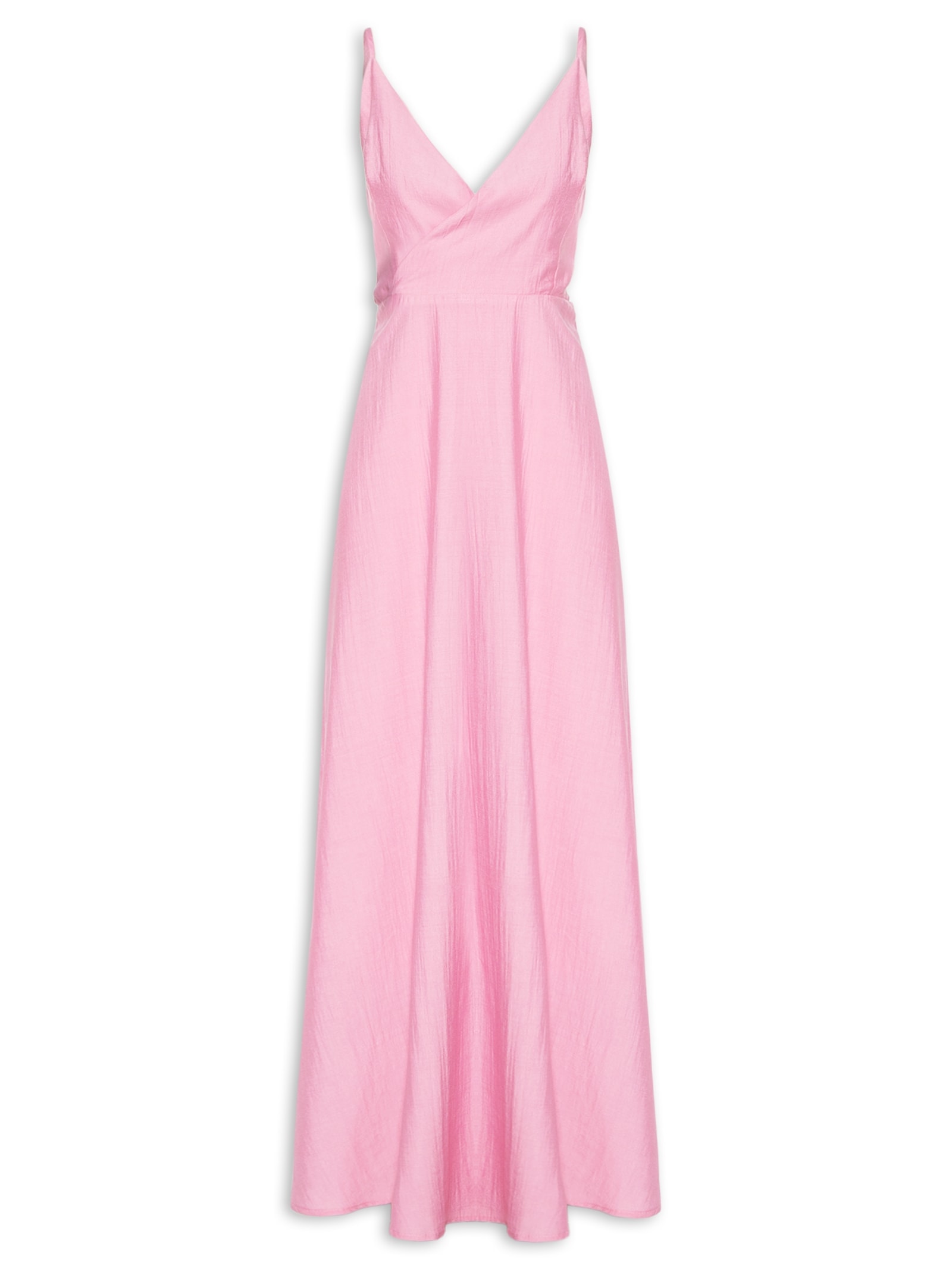 Vestido Com Amarração Nas Costas Rosa Basiq