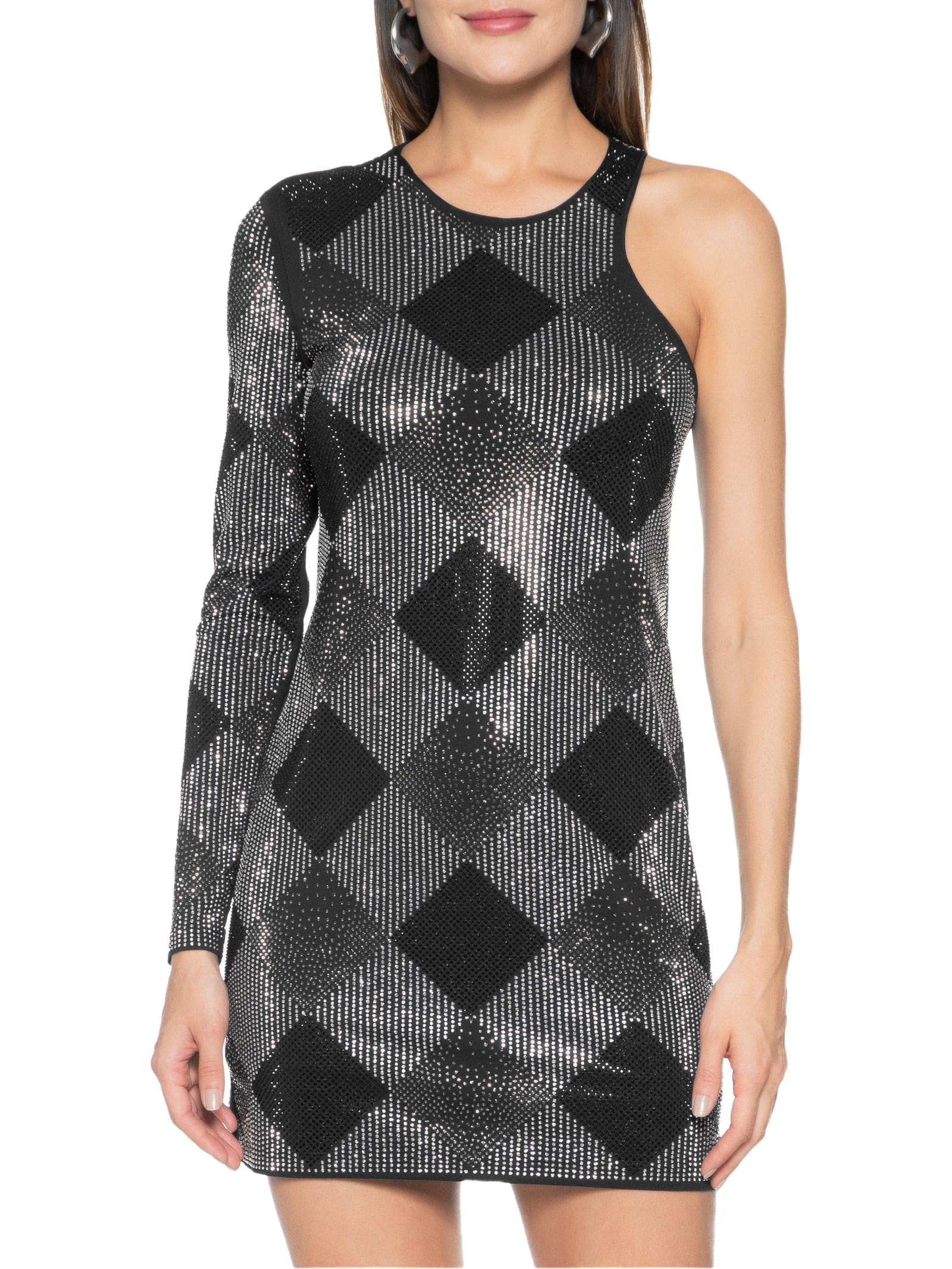 Vestido Com Aplicação Preto Colcci