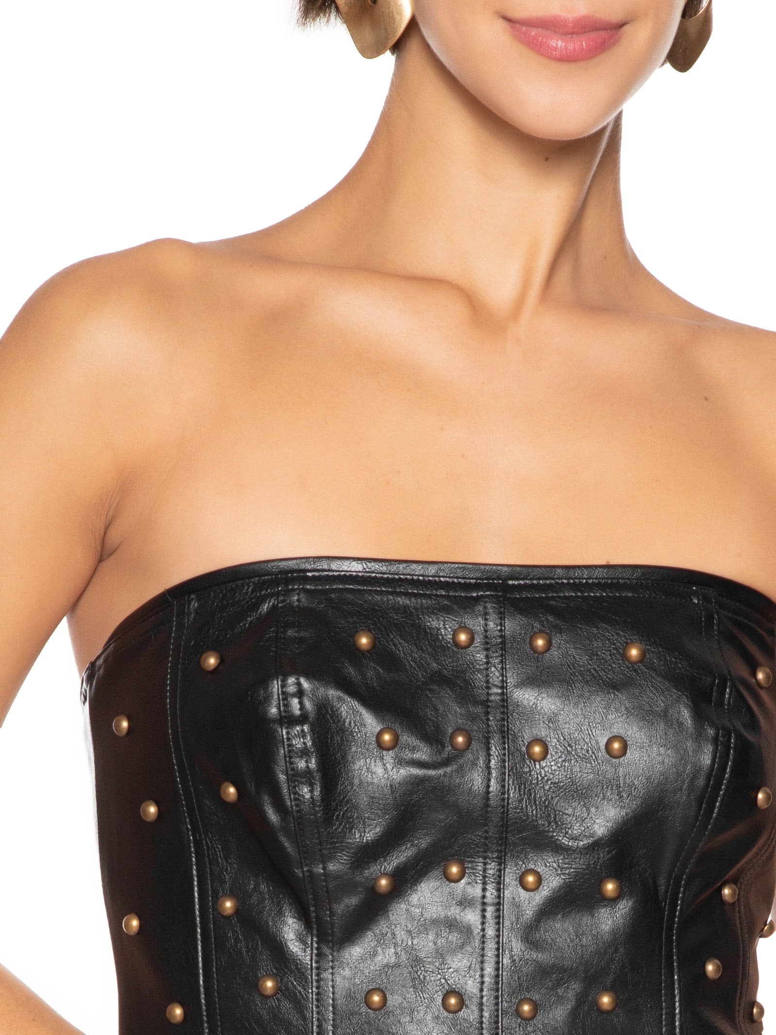 Vestido Com Bordado Manual Preto Open