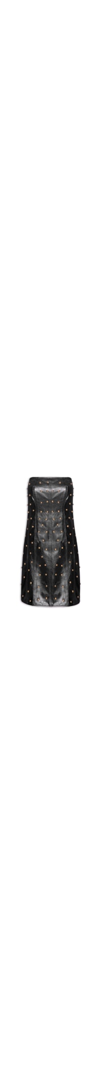 Vestido Com Bordado Manual - Preto