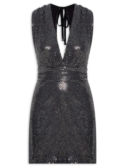 Vestido Com Brilho – Preto