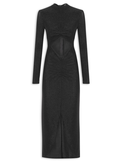 Vestido com Brilho – Preto