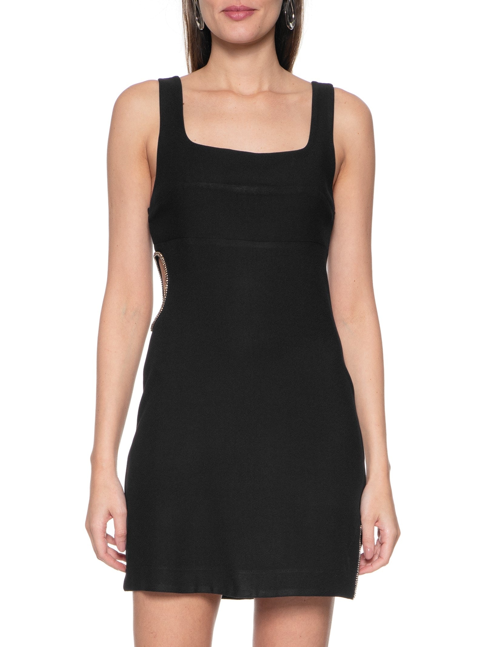 Vestido Com Correntes Preto  Colcci