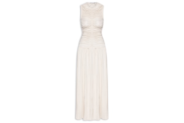 Vestido Com Franzidos - Off White