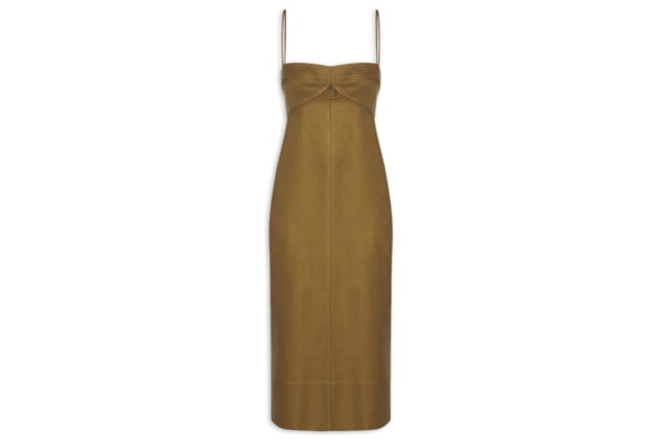 Vestido Com Linho Antique - Verde