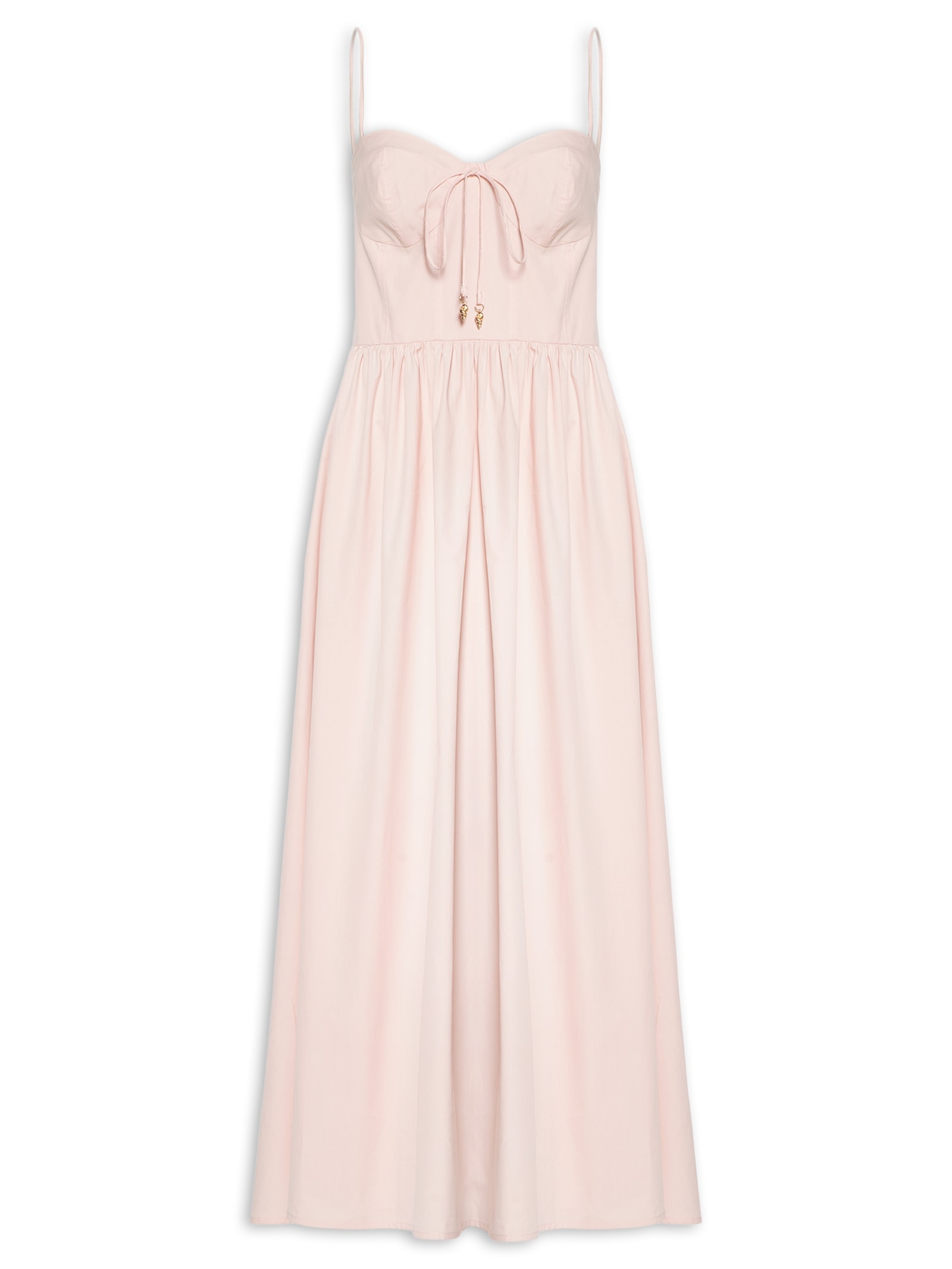 Vestido Corselet Alcinhas Rosa Farm