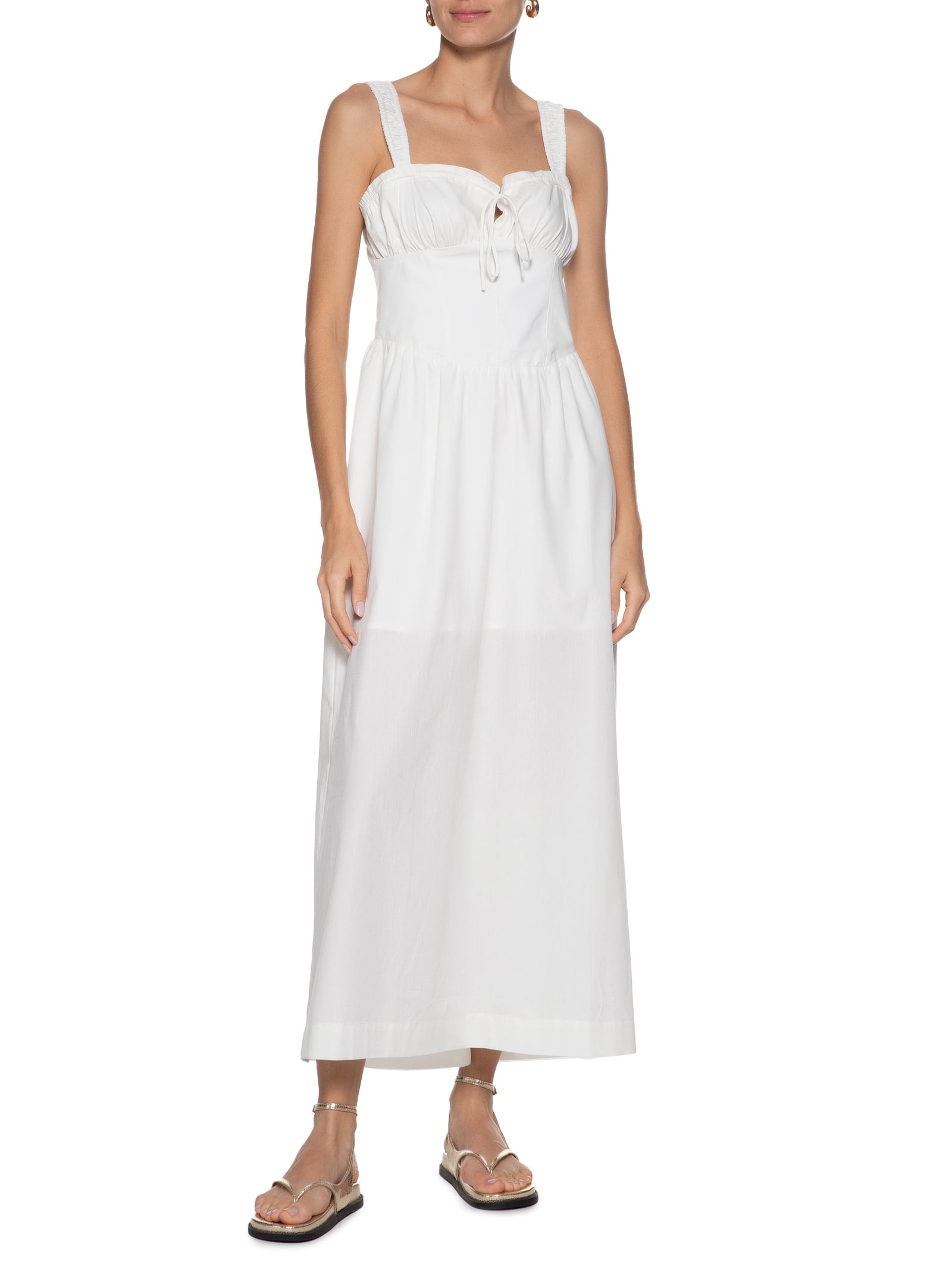 Vestido Corset Franzido Branco Dress To