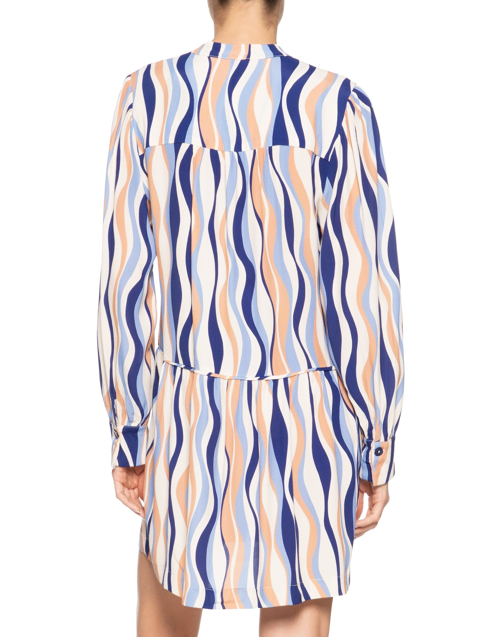 Vestido Crepe Estampa Carioca Azul Dress To