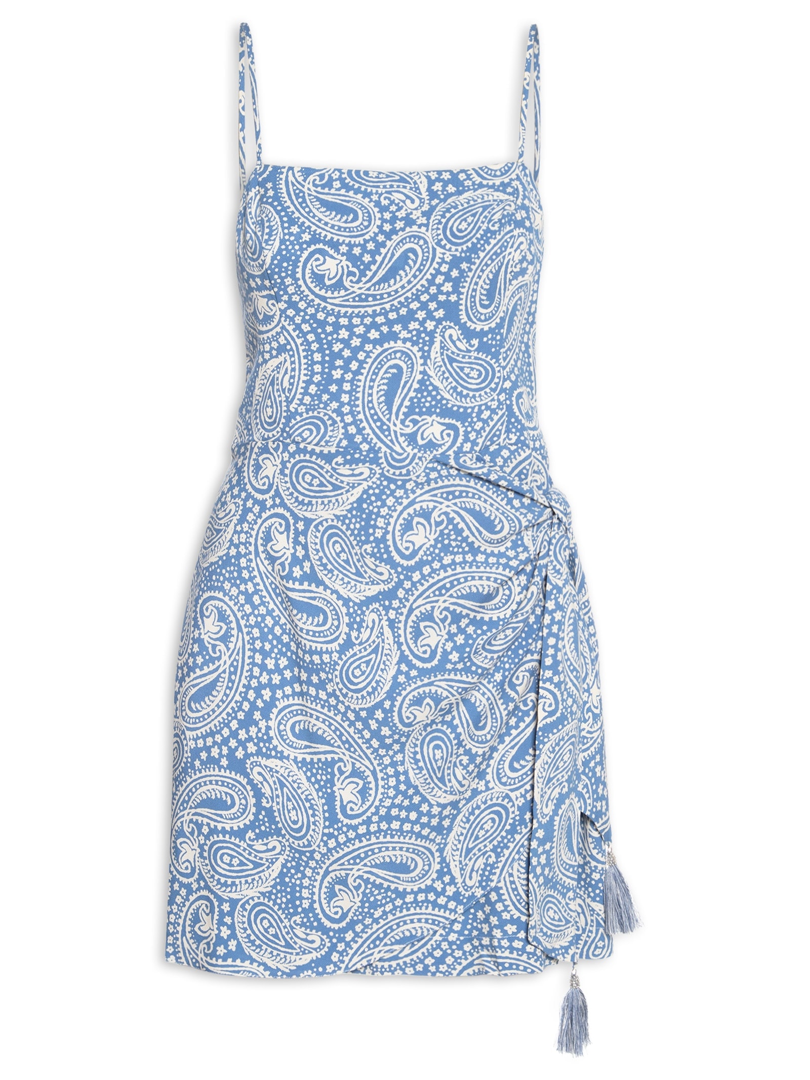 Vestido Crepe Estampa Céu Sereno Azul Dress To