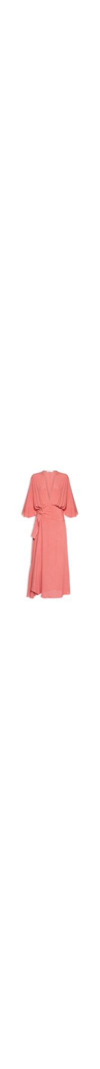 Vestido Crepe Fivela - Rosa