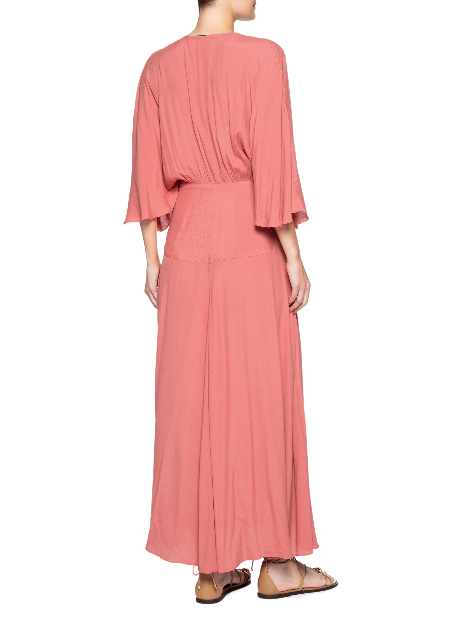 Vestido Crepe Fivela Rosa Dress To