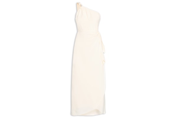 Vestido Crepe Midi Pareô - Bege