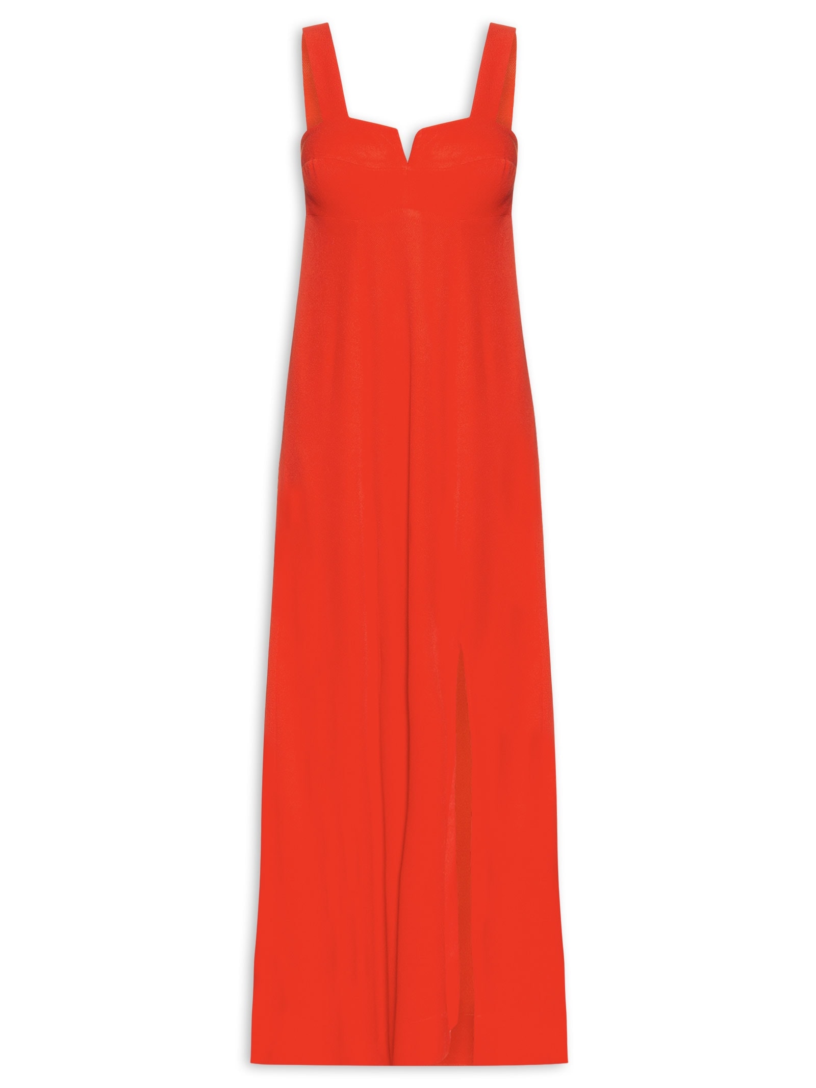 Vestido Crepe Rambla Vermelho Cantão