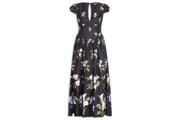 Vestido Cropped Agua de Flor - Preto