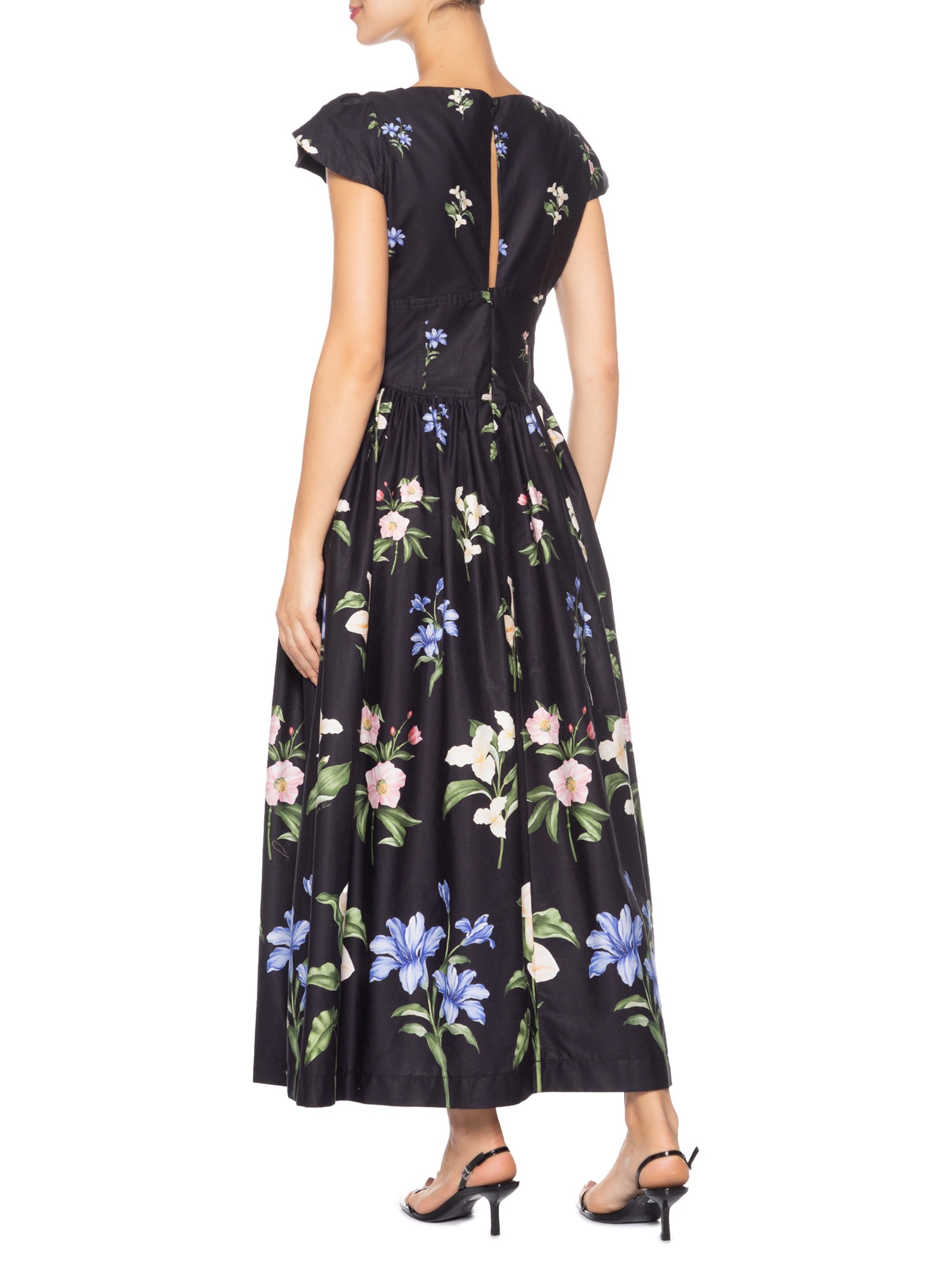 Vestido Cropped Agua de Flor Preto Farm