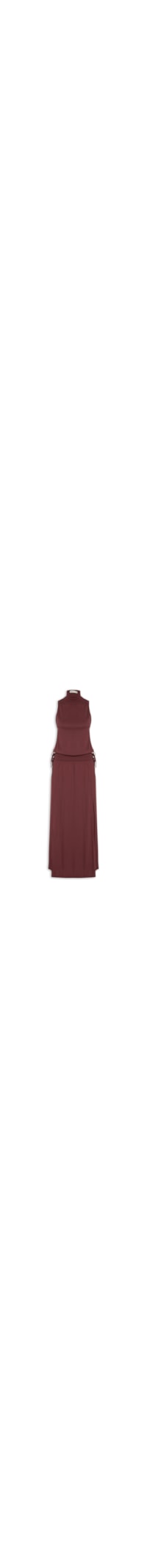 Vestido Cropped Amarração - Vermelho