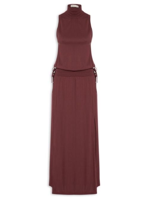 Vestido Cropped Amarração - Vermelho